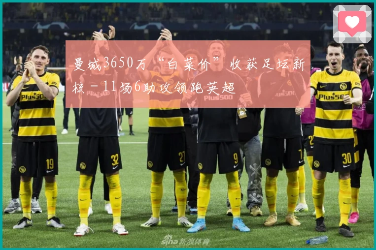 曼城3650万“白菜价”收获足坛新核 - 11场6助攻领跑英超